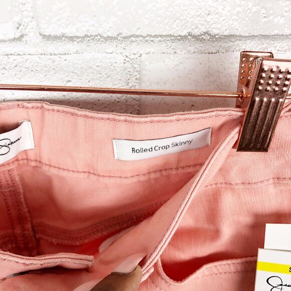 Jessica Simpson NWT Rolled Crop Skinny Rosette Jeans Size 6/28 - Picture 6 of 8